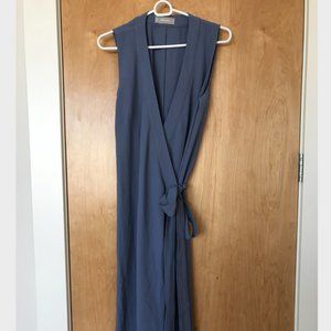 Everlane wrap dress in japanese go weave